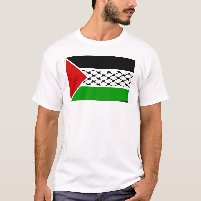 T-shirt Drapeau Palestine Keffiyeh (Devant)