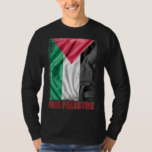 T-shirt Drapeau palestinien Arabe Palestinien détendu Libr