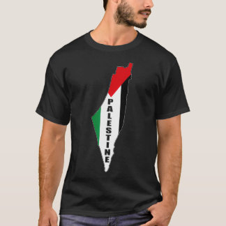 T-shirt Drapeau palestinien et carte Palestine Pride Cool