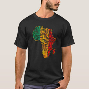 T-shirt Drapeau panafricain Empreinte d'histoire noire Moi