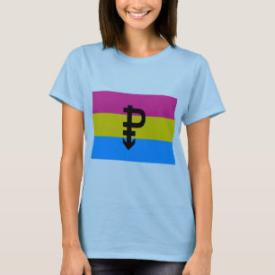 T-SHIRT DRAPEAU PANSEXUAL OFFICIEL DE FIERTÉ