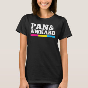 T-shirt Drapeau Pansexual Pride Pan Et Awkward Minimaliste