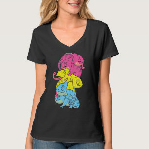 T-shirt Drapeau Pansexuel Fierté de genre Lgbtq Chameleon