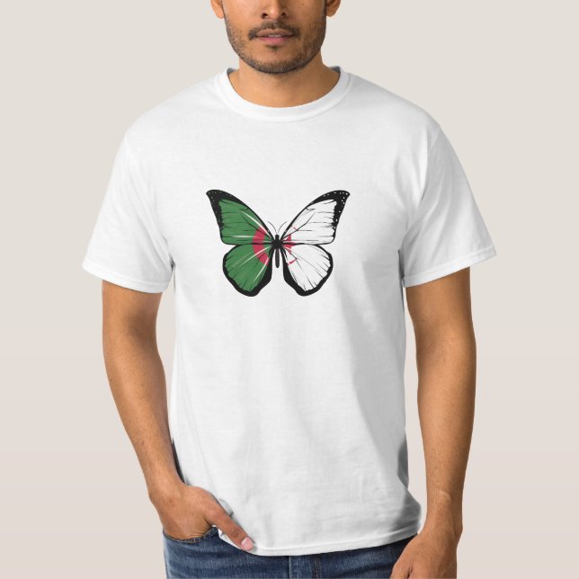 T-shirt Drapeau papillon d'Algérie (Devant)