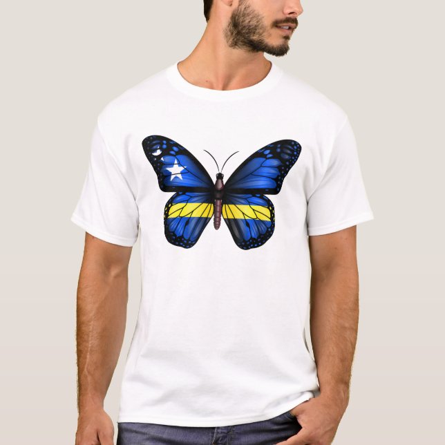 T-shirt Drapeau Papillon de Curaçao (Devant)