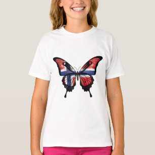 T-shirt Drapeau papillon de queue de l'Norvège