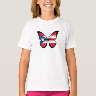 T-shirt Drapeau papillon Porto Rico