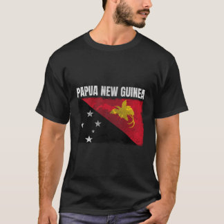 T-shirt Drapeau Papouasie-Nouvelle-Guinée en détresse Papo