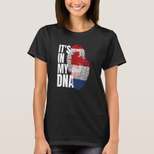 T-shirt Drapeau Patrimoine De L'ADN Mélangé Canadien Et Pa