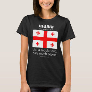 T-shirt Drapeau patriote géorgien américain Fête des pères