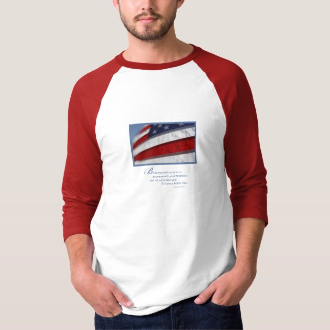 T-shirt Drapeau patriotique américain (Devant)