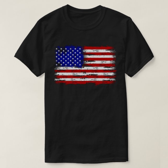 T-shirt Drapeau patriotique américain (Design devant)
