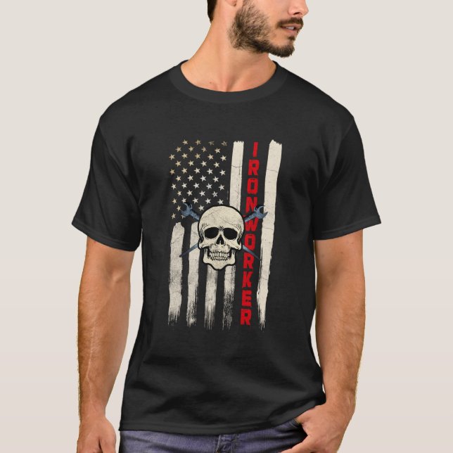 T-shirt Drapeau Patriotique Américain (Devant)