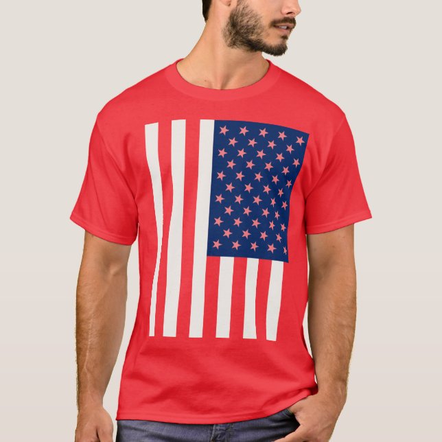 T-shirt Drapeau patriotique américain (Devant)