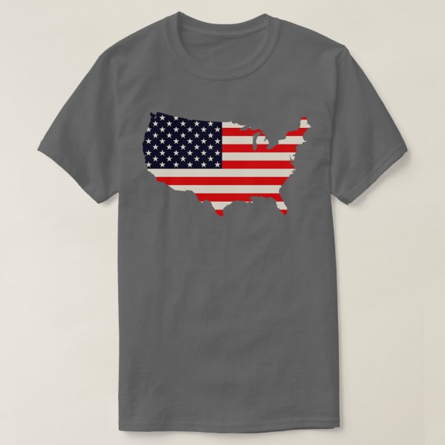 T-shirt Drapeau patriotique américain (Design devant)