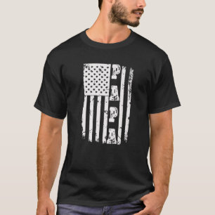T-shirt Drapeau Patriotique Américain Jour des Pères - Pap