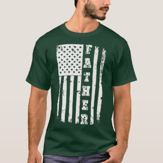 T-shirt Drapeau Patriotique Américain Père Jour Papa T Gro