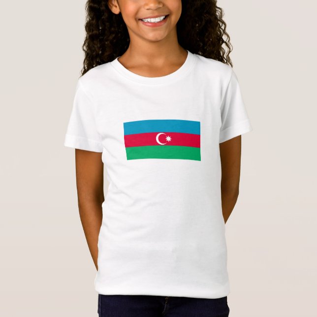 T-Shirt Drapeau patriotique azerbaïdjanais (Devant)