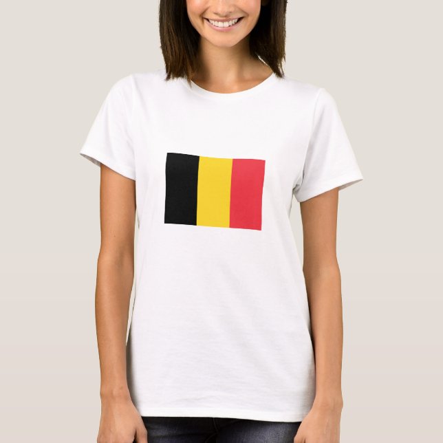 T-shirt Drapeau patriotique belge (Devant)