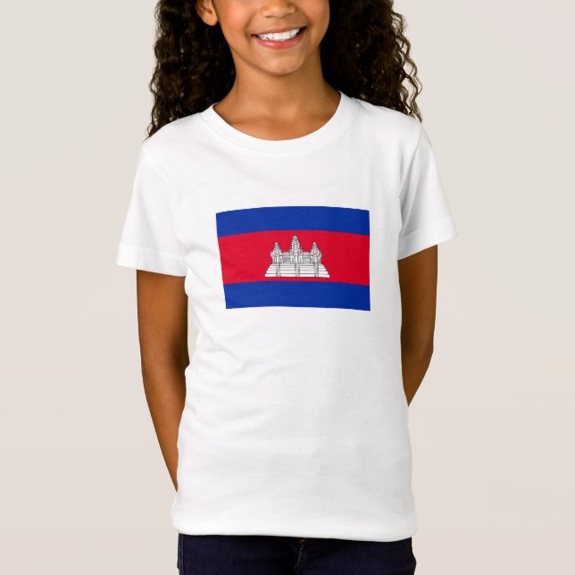 T-Shirt Drapeau patriotique cambodgien (Devant)