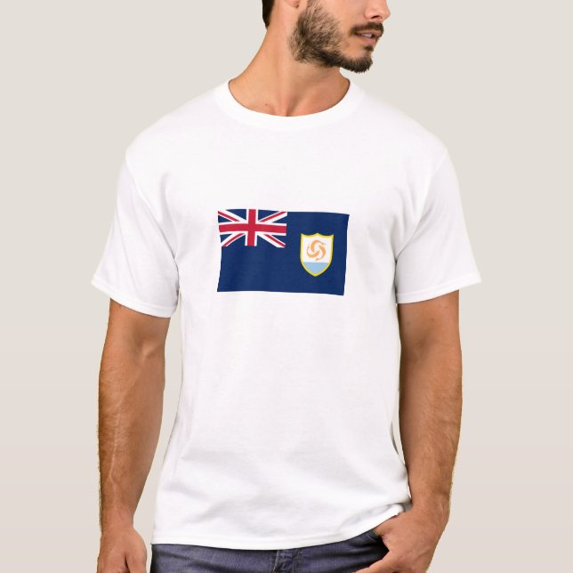 T-shirt Drapeau patriotique d'Anguilla (Devant)