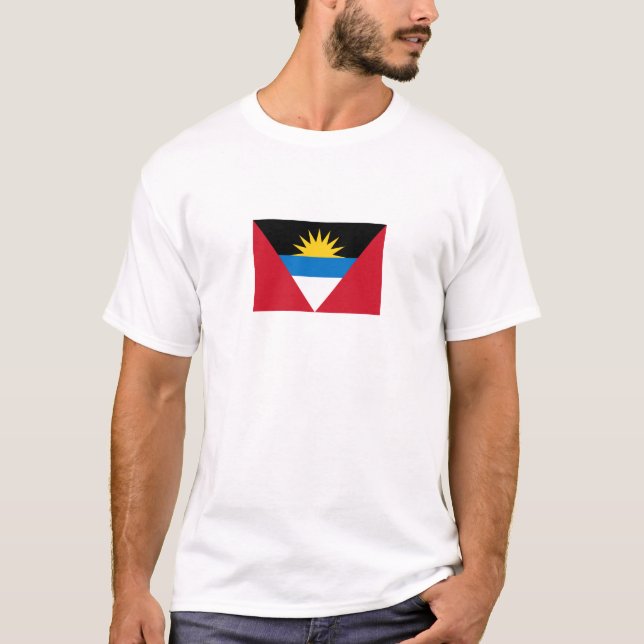 T-shirt Drapeau patriotique d'Antigua-et-Barbuda (Devant)