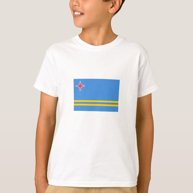 T-shirt Drapeau patriotique d'Aruba (Devant)