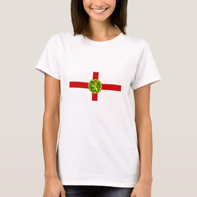 T-shirt Drapeau patriotique d'Aurigny (Devant)