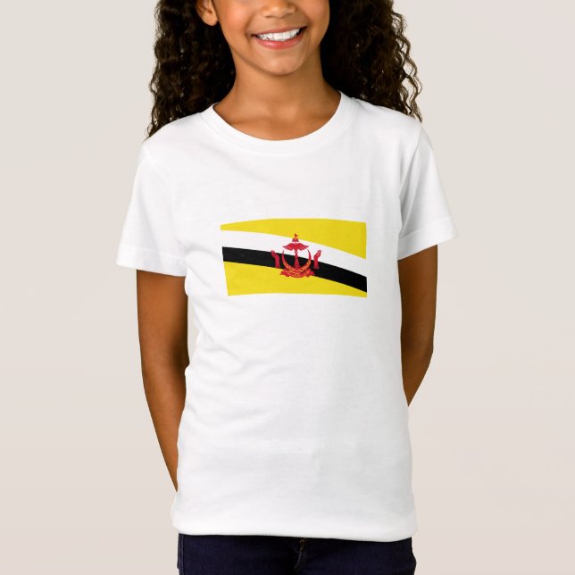 T-Shirt Drapeau patriotique de Brunei (Devant)