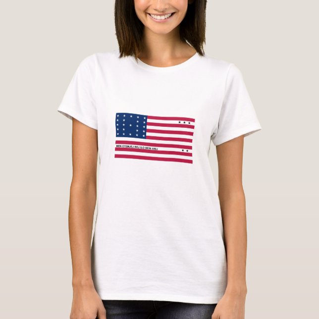 T-shirt Drapeau patriotique de l'atoll de Bikini (Devant)