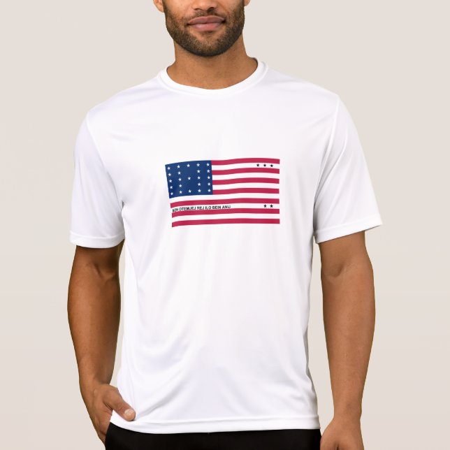 T-shirt Drapeau patriotique de l'atoll de Bikini (Devant)