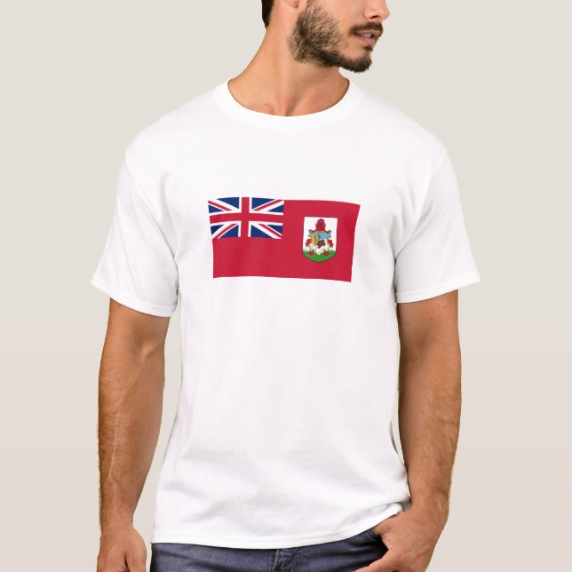T-shirt Drapeau patriotique des Bermudes (Devant)