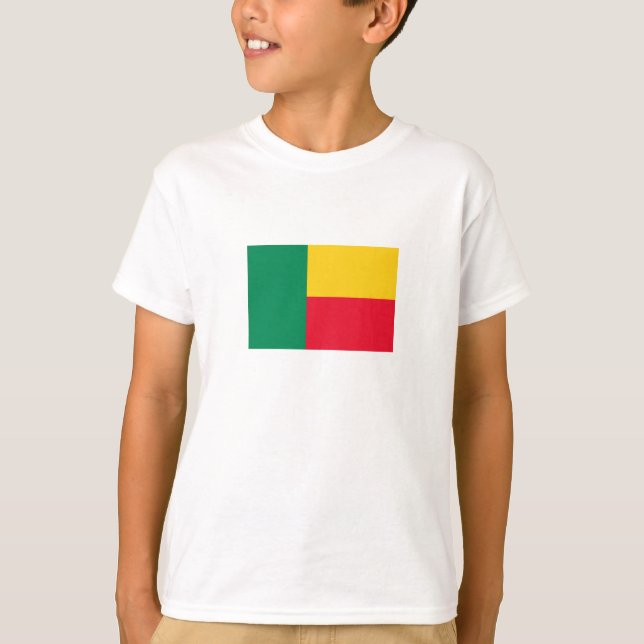 T-shirt Drapeau patriotique du Bénin (Devant)