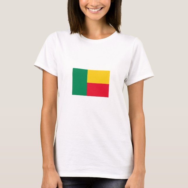 T-shirt Drapeau patriotique du Bénin (Devant)