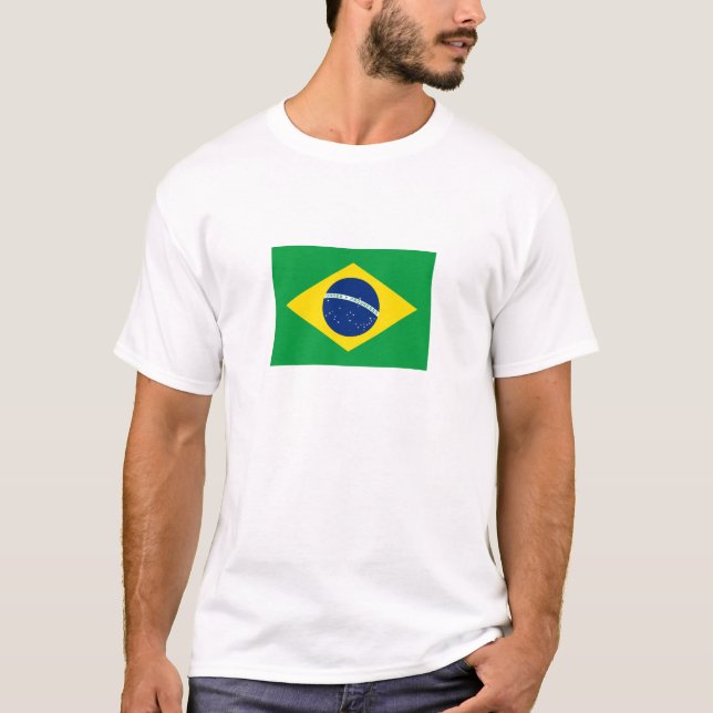 T-shirt Drapeau patriotique du Brésil (Devant)
