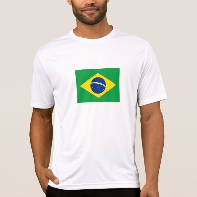 T-shirt Drapeau patriotique du Brésil (Devant)