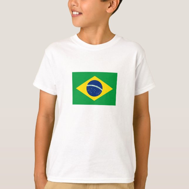 T-shirt Drapeau patriotique du Brésil (Devant)