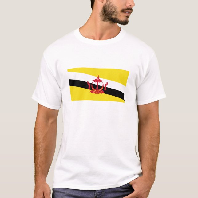T-shirt Drapeau patriotique du Brunei (Devant)