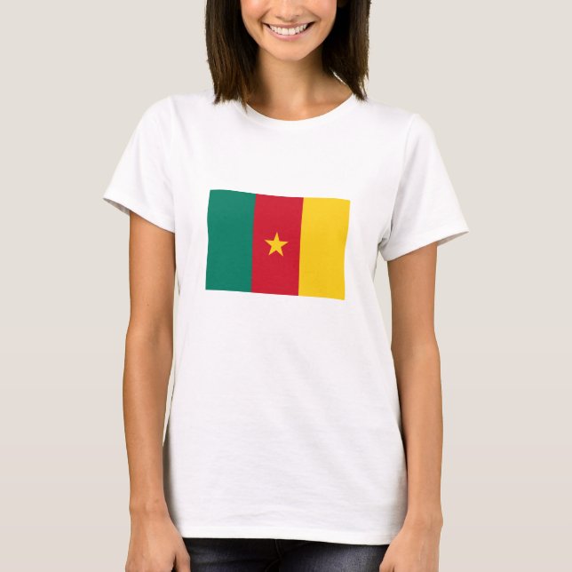 T-shirt Drapeau patriotique du Cameroun (Devant)