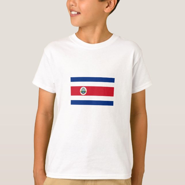 T-shirt Drapeau patriotique du Costa Rica (Devant)