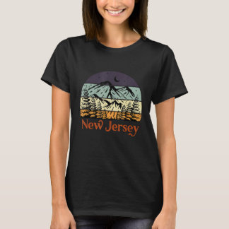 T-shirt Drapeau Patriotique Du New Jersey 4 Juillet Ameri