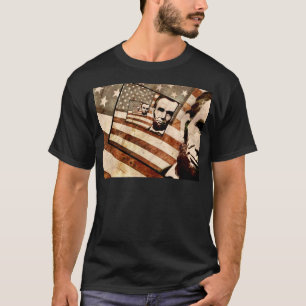 T-shirt Drapeau patriotique du Président Abraham Lincoln