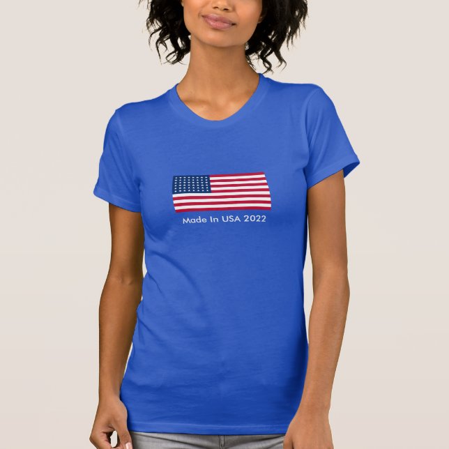 T-shirt Drapeau Patriotique Femmes (Devant)