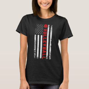 T-shirt Drapeau Patriotique Graphique Américain Femmes Hom