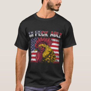 T-shirt Drapeau Patriotique Im Peck Able American 4th O