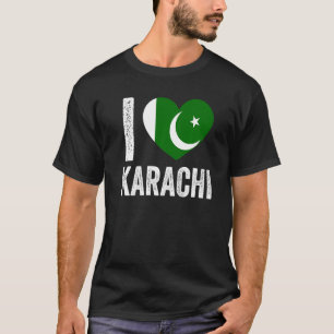 T-shirt Drapeau patriotique pakistanais Pakistan J'aime Ka