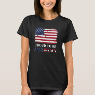 T-shirt Drapeau Patriotique Usa Fier Soyez Américain Citiz