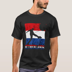 T-shirt Drapeau Pays-Bas Football Hollandais Hollande Drap
