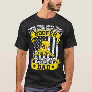 T-shirt Drapeau père toit Amérique USA toiture