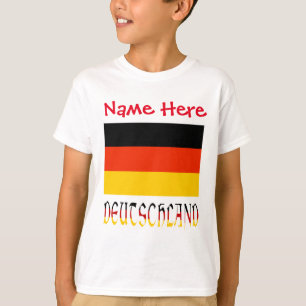 T-shirt Drapeau personnalisé d'Allemagne Garçon d'héritage